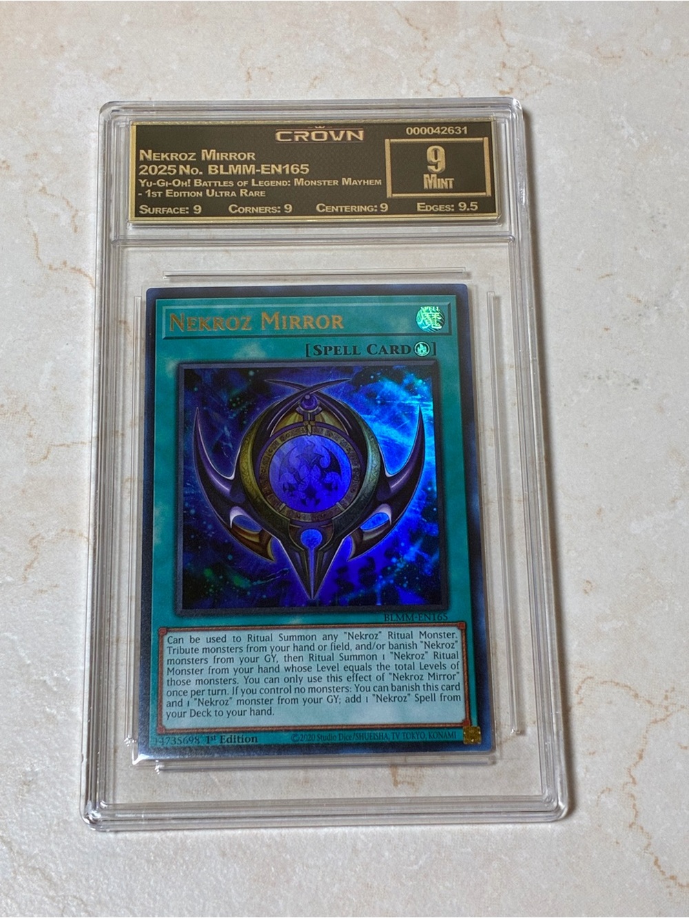 Yu Gi Oh! Nekroz Mirror 1st edition Ultra Rare card